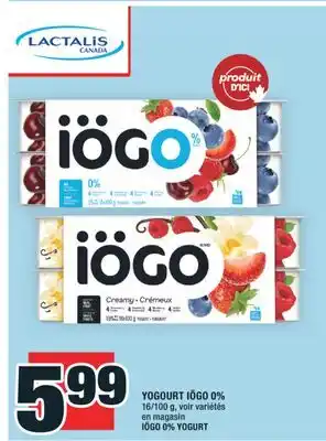 Super C YOGOURT IÖGO 0% | IÖGO 0% YOGURT offer