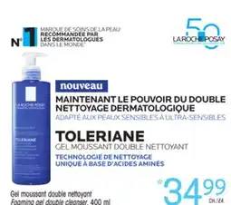 Uniprix LA ROCHE POSAY Gel moussant double nettoyant /Foaming gel double cleanser offer