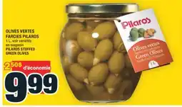 Super C OLIVES VERTES FARCIES PILAROS | PILAROS STUFFED GREEN OLIVES offer