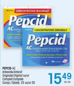 Uniprix PEPCID AC Antiacide/Antacid Originale/Original ou/or Complet/Complete Compr./Tablets offer