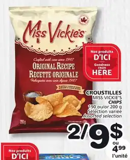 Marches Tradition MISS VICKIE'S CHIPS offer