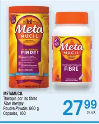 Uniprix METAMUCIL Thérapie par les fibres/Fiber therapy, Poudre/Powder offer