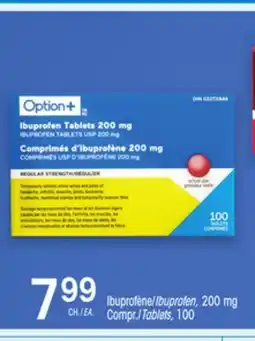 Uniprix OPTION+ Ibuprofène/Ibuprofen, 200 mg Compr./Tablets offer