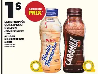 Provigo LAITS FRAPPÉS OU LAIT'S GO NEILSON, 310 ML offer