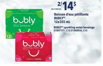 Provigo BOISSON D'EAU PÉTILLANTE BUBLYMC 12X355 ML offer