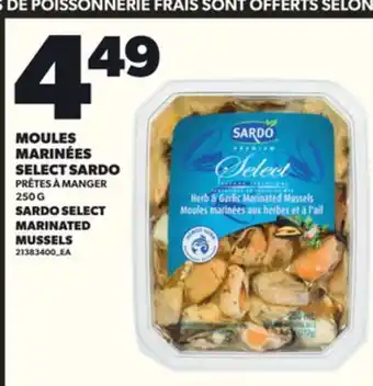 Provigo MOULES MARINÉES SELECT SARDO 250 G offer