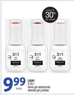 Uniprix LOOKY 3 EN 1 Vernis gel sélectionnés/Selected gel polishes offer