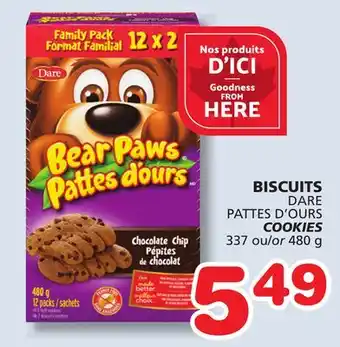 Marches Tradition DARE PATTES D'OURS COOKIES offer