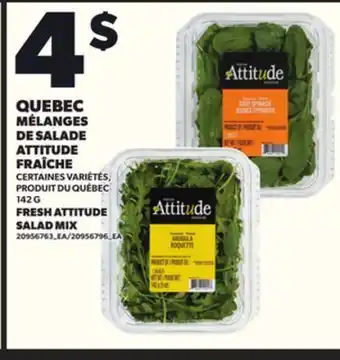 Provigo MÉLANGES DE SALADE ATTITUDE FRAÎCHE, 142 G offer