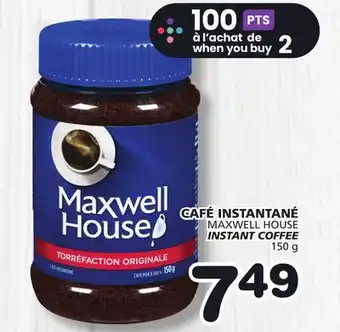 Marches Tradition MAXWELL HOUSE INSTANT COFFEE offer