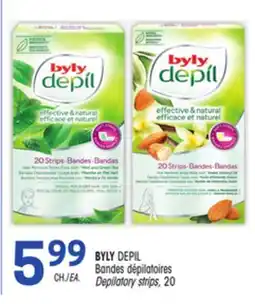 Uniprix BYLY DEPIL Bandes dépilatoires/Depilatory strips offer