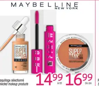 Uniprix MAYBELLINE NEW YORK Maquillage sélectionné/Selected makeup products offer