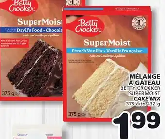 Marches Tradition BETTY CROCKER SUPERMOIST SUPERMOIST CAKE MIX offer