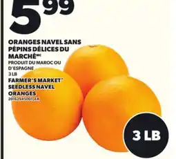 Provigo ORANGES NAVEL SANS PÉPINS DÉLICES DU MARCHÉ offer