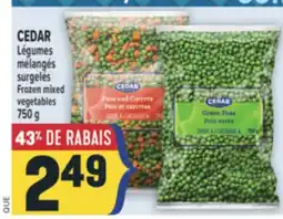 Marché Adonis CEDAR LÉGUMES MÉLANGÉS SURGELÉS | FROZEN MIXED VEGETABLES offer