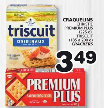 Marches Tradition CHRISTIE PREMIUM PLUS (225 g), TRISCUIT (185 to 200 g) CRACKERS offer