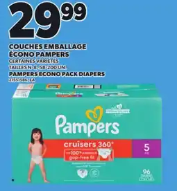 Provigo COUCHES EMBALLAGE ÉCONO PAMPERS, TAILLES N-8, 58-200 UN offer