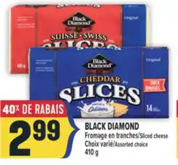 Marché Adonis BLACK DIAMOND Fromage en tranches |Sliced cheese offer