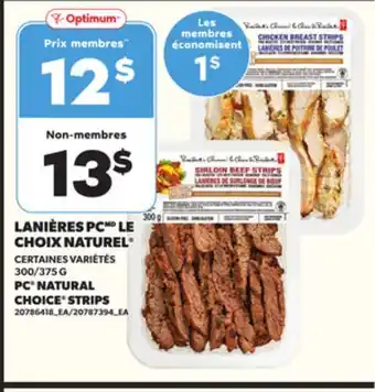 Provigo LANIÈRES PCMD LE CHOIX NATUREL 300/375 G offer