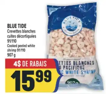 Marché Adonis BLUE TIDE CREVETTES BLANCHES CUITES DÉCORTIQUÉES 91/110 | COOKED PEELED WHITE SHRIMP 91/110 offer