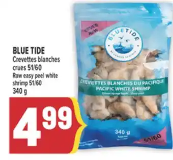 Marché Adonis BLUE TIDE CREVETTES BLANCHES CRUES 51/60 | RAW EASY PEEL WHITE SHRIMP 51/60 offer