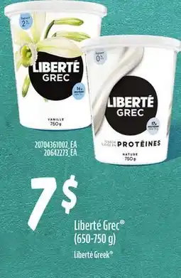 Provigo LIBERTÉ GREC , (650-750 G) offer