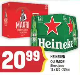 Marché Adonis HEINEKEN OU MADRI BIERES | BEERS offer