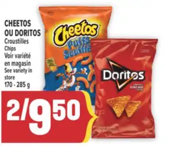 Marché Adonis CHEETOS OU DORITOS CROUSTILLES | CHIPS offer