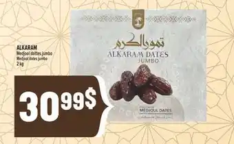 Marché Adonis ALKARAM Medjool dattes jumbo | ALKARAM Medjool dates jumbo offer