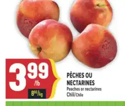 Marché Adonis PÊCHES OU NECTARINES | Peaches or nectarines offer