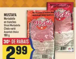 Marché Adonis MUSTAFA MORTADELLE EN TRANCHES | SLICED MORTADELLA offer