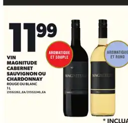 Provigo VIN MAGNITUDE CABERNET SAUVIGNON OU CHARDONNAY, 1L offer