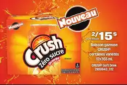 Provigo BOISSON GAZEUSE CRUSH , 12x355 mL offer