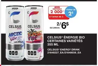 Provigo CELSIUS ÉNERGIE BIO, 355 ML offer