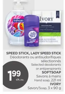 Proxim SPEED STICK, LADY SPEED STICK, SOFTSOAP, IVORY offer