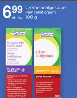 Proxim Option+ Pain relief cream offer