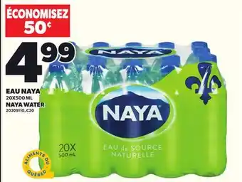 Provigo EAU NAYA 20X500 ML offer