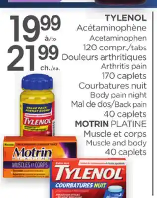 Proxim TYLENOL, MOTRIN offer