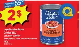 Maxi RAGOÛT DE BOULETTES CORDON BLEU, 410 G | MEATBALLS OR STEW offer