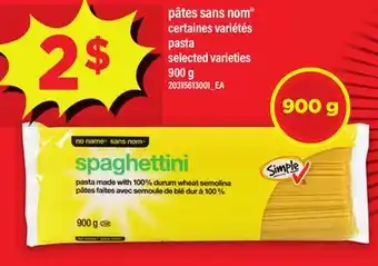 Maxi PÂTES SANS NOM offer