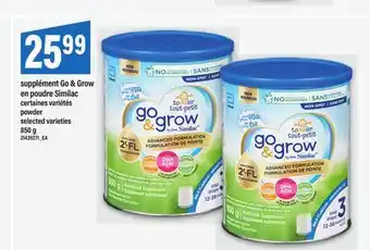 Maxi SUPPLÉMENT GO & GRAI- EN POUDRE SIMILAC, 850 G offer