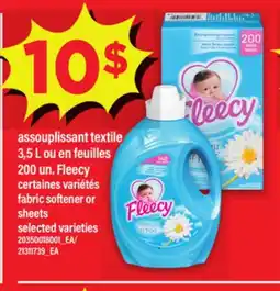 Maxi ASSOUPLISSANT TEXTILE 3,5 L OU EN FEUILLES 200 UN. FLEECY | FABRIC SOFTENER OR SHEETS offer