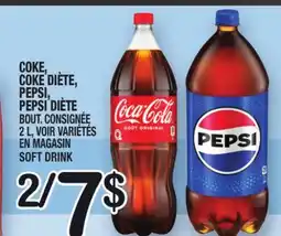 Marche Ami COKE, COKE DIÈTE, PEPSI, PEPSI DIÈTE | SOFT DRINK offer