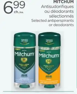 Proxim MITCHUM Selected antiperspirants or deodorants offer