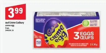 Maxi ŒUF CRÈME CADBURY CREME EGG 3 UN offer