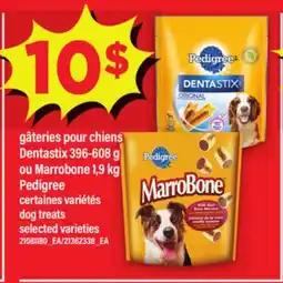 Maxi gâteries pour chiens Dentastix, 396-608 g ou Marrobone 9 kg ou Marrobone, 1,9 kg Pedigree offer