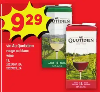 Maxi VIN AU QUOTIDIEN ROUGE OU BLANC │ WINE, 1 L offer