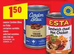 Maxi SAUCE CORDON BLEU OU ESTA, 284/398 mL offer