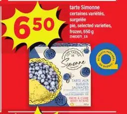 Maxi TARTE SIMONNE, 650 g offer