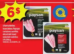 Maxi charcuteries tranchées Paysan, 175/250 g offer